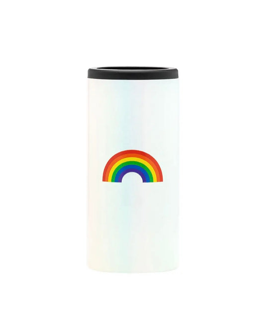 Rainbow Slim Can Cooler