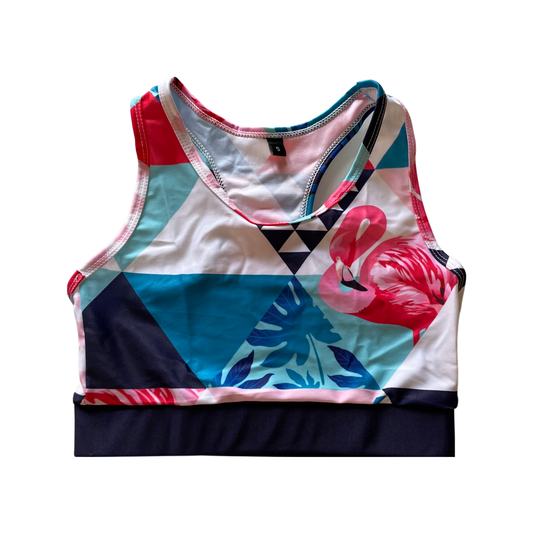 Flamingo Sports Bra Swim Top